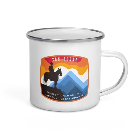 Ten Sleep Enamel Mug